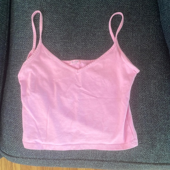 John Galt (Brandy Melville) pink spaghetti strap tank! - Picture 1 of 1